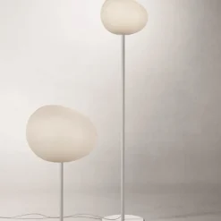 Gregg media gulvlampe, hvid/hvid