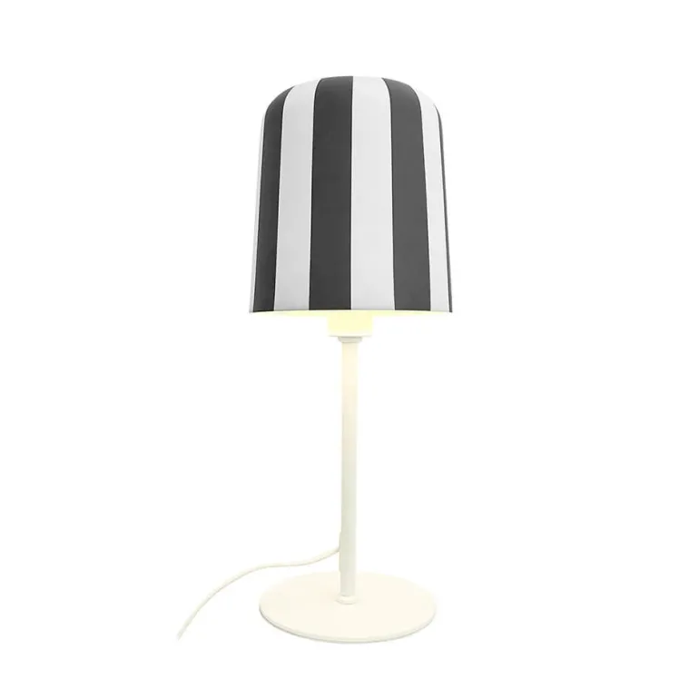Gry bordlampe, grå/hvid
