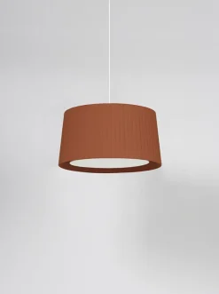 GT6 pendel Ø45, terracotta m/hvidt ophæng