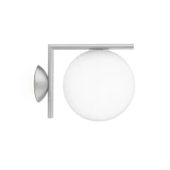 IC Light C/W1 udendørs væglampe/loftlampe, børstet rustfrit stål