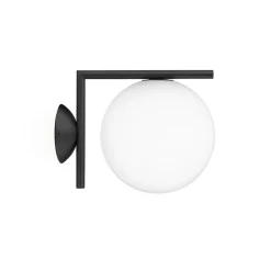IC Light C/W1 udendørs væglampe/loftlampe, sort