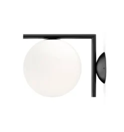 IC Light C/W1 væglampe / loftlampe, sort