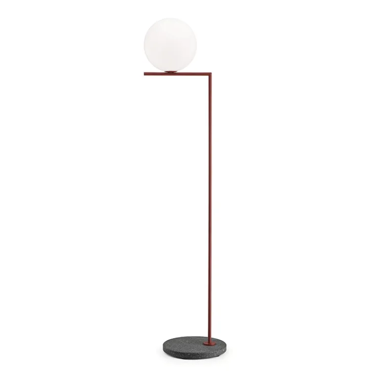 IC Light F2 udendørs gulvlampe, rød/sort lava