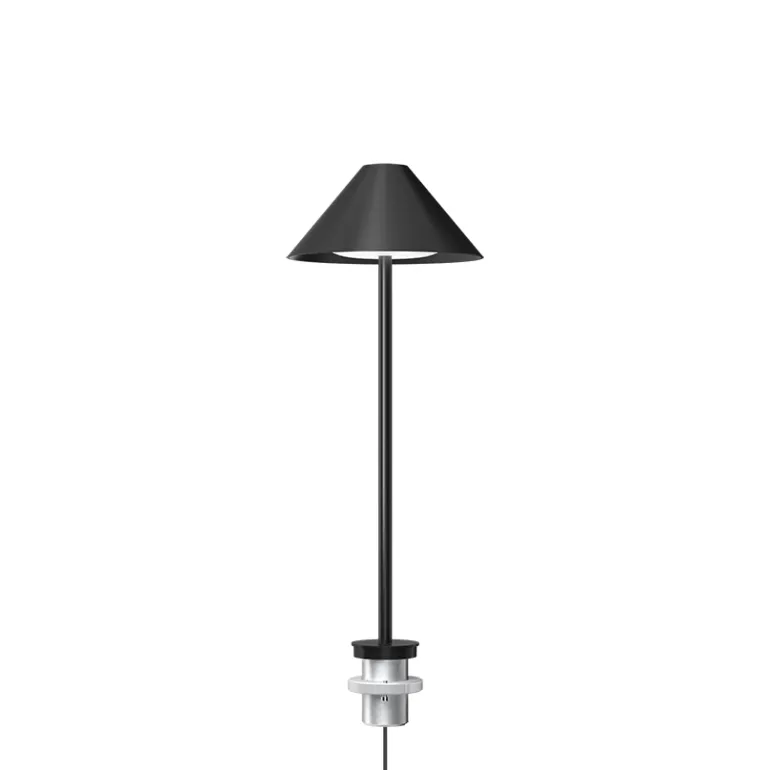 Keglen bordlampe m/pind, sort