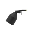 Klip lampe, sort