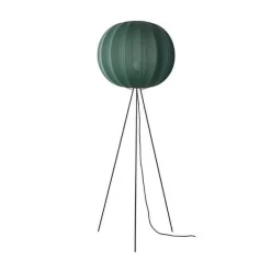 Knit-Wit Ø60 gulvlampe høj, tweed grøn