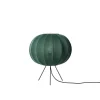 Knit-Wit Ø45 gulvlampe lav, tweed grøn