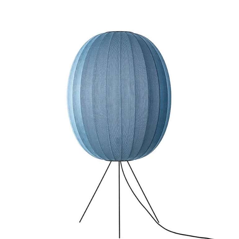 Knit-Wit Ø65 gulvlampe medium, bluestone