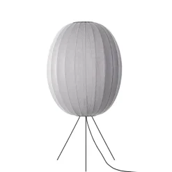 Knit-Wit Ø65 gulvlampe medium, sølv