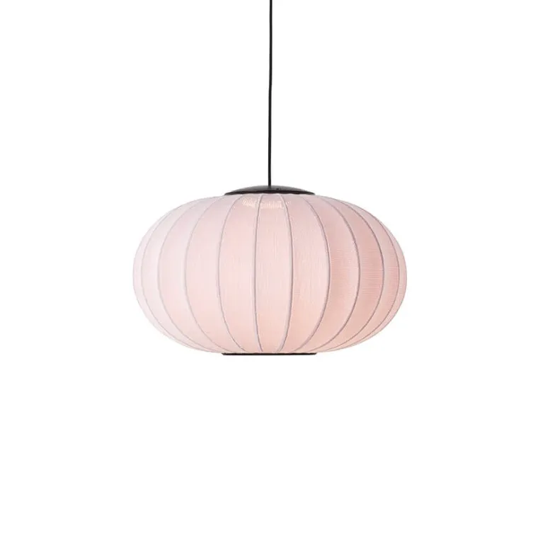 Knit-Wit Ø57 oval pendel LED, lys pink