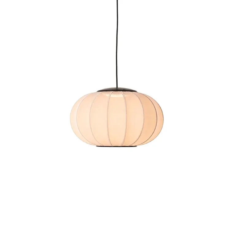 Knit-Wit Ø45 oval pendel LED, sandstone
