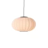 Knit-Wit Ø57 oval pendel LED, sandstone