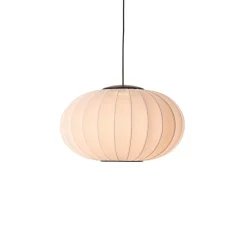 Knit-Wit Ø57 oval pendel LED, sandstone