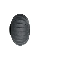 Knit-Wit Ø57 oval væglampe / loftlampe, sort
