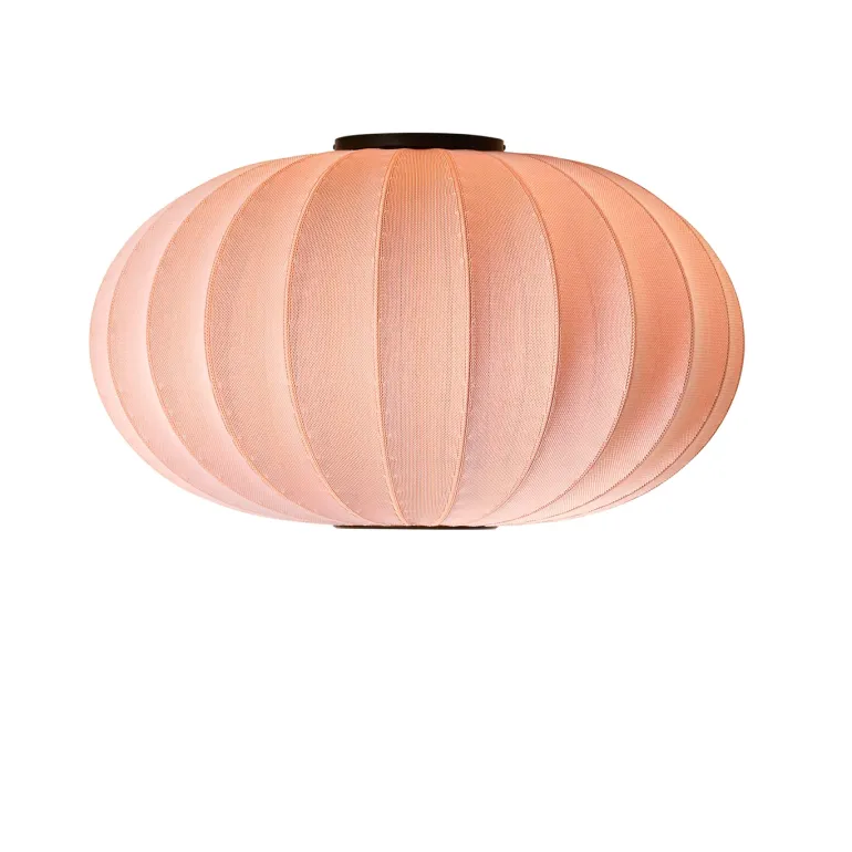 Knit-Wit Ø76 oval væglampe / loftlampe, koral
