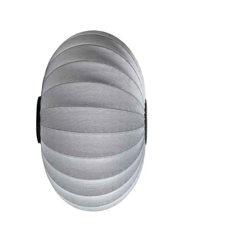 Knit-Wit Ø76 oval væglampe / loftlampe, sølv