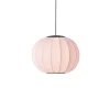 Knit-Wit Ø45 rund pendel LED, lys pink