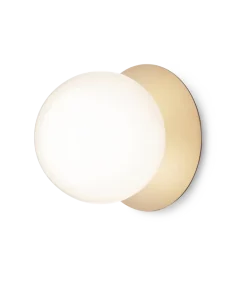 Liila 1 large væglampe / loftlampe IP44, nordic guld/opal