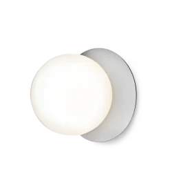 Liila 1 medium væglampe / loftlampe IP44, light silver/opal