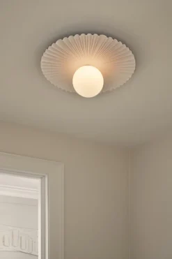 Liila Muuse væglampe / loftlampe medium, Nordic guld/opal