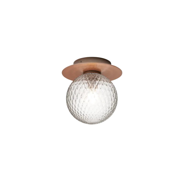 Liila 1 Outdoor væglampe / loftlampe, mørk bronze/klar