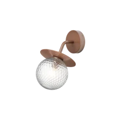 Liila Outdoor væglampe, mørk bronze/klar