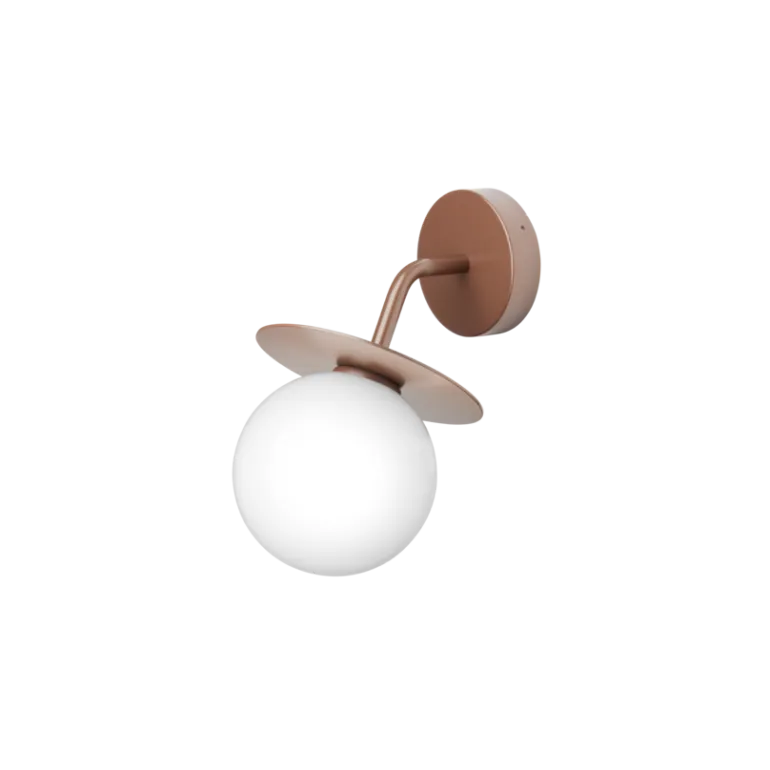 Liila Outdoor væglampe, mørk bronze/opal
