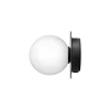 Liila 1 Small væglampe / loftlampe IP44, sort/opal