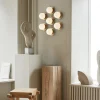 Liila Star væglampe / loftlampe, nordic guld/opal