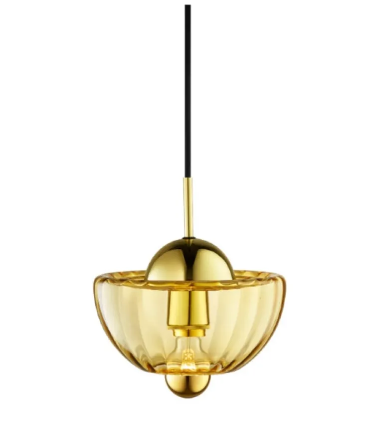 Lotus pendel, amber