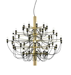2097/50 lysekrone LED, messing
