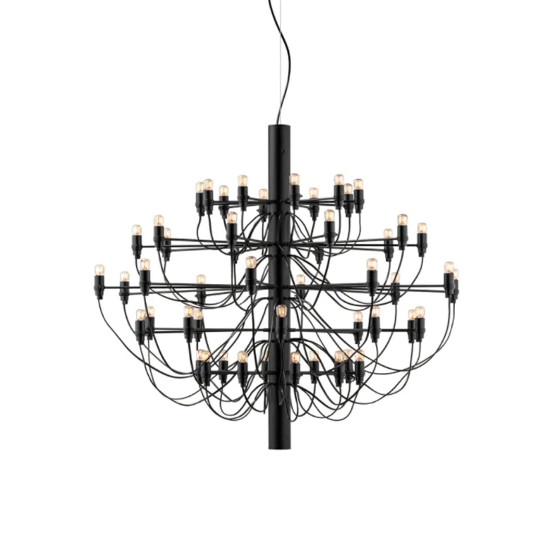 2097/50 lysekrone LED, sort