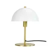 Malmø bordlampe, mat hvid/messing