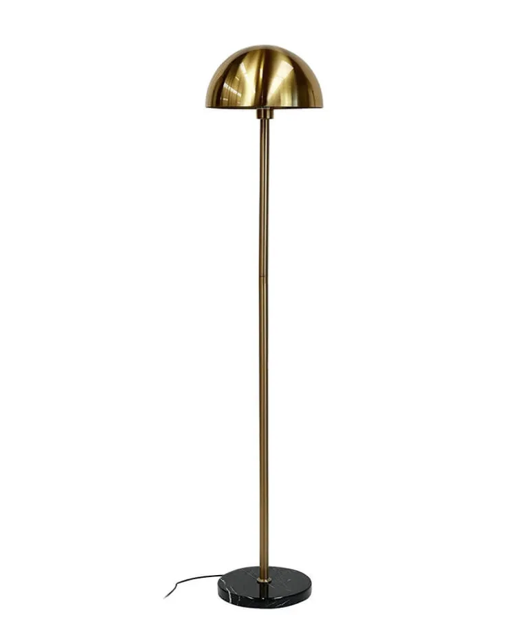 Menton gulvlampe, messing/sort