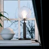 Miira bordlampe, grå/klar