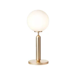 Miira bordlampe, messing/opal
