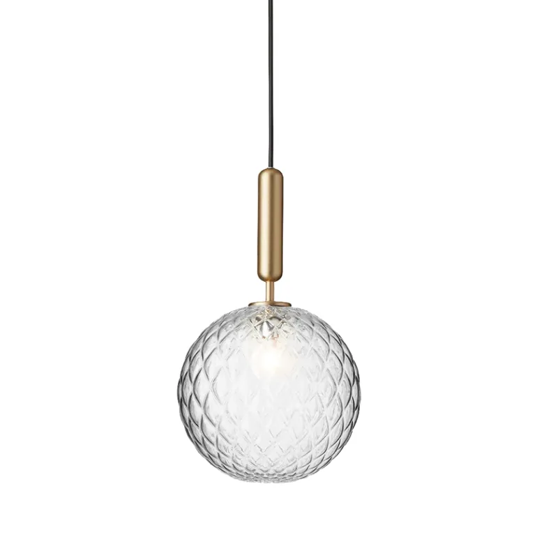 Miira 1 Large pendel, messing/klar