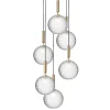 Miira 6 Large pendel, messing/klar