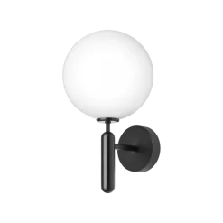 Miira Outdoor væglampe, sort/opal