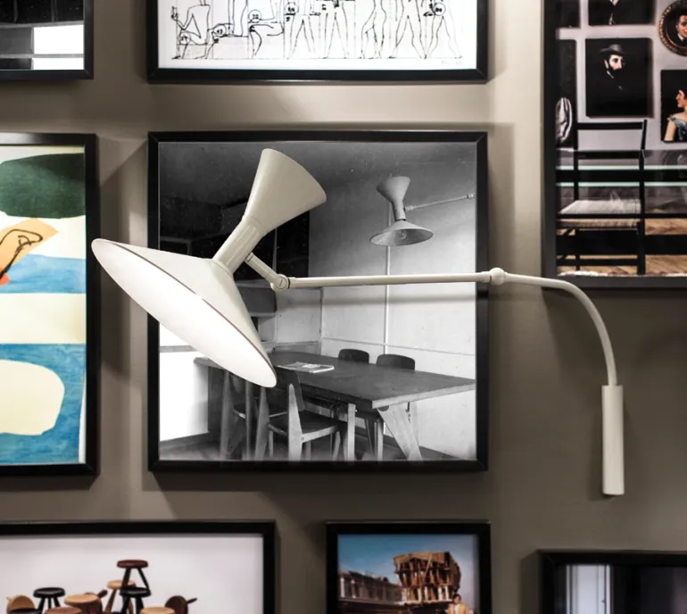 Mini Lampe de Marseille væglampe, hvid