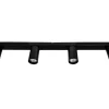 Modern skinne med 4 spots, sort