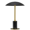 Moon batterilampe / bordlampe, sort/messing