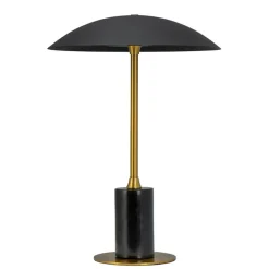 Moon batterilampe / bordlampe, sort/messing