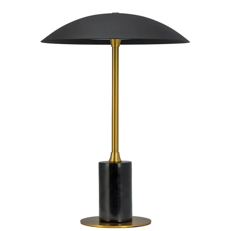 Moon batterilampe / bordlampe, sort/messing