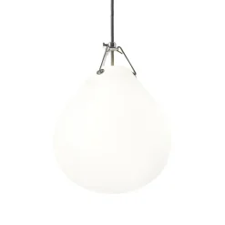 Moser pendel Ø250, mat hvid opal