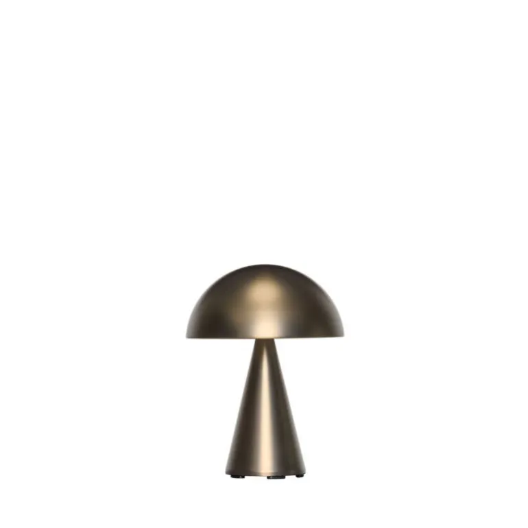 Mush Portable bordlampe / batterilampe, bruneret messing