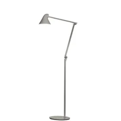 NJP gulvlampe, lys alu grå