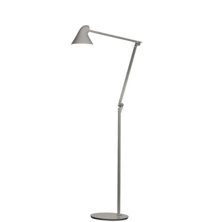 NJP gulvlampe, lys alu grå