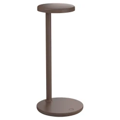 Oblique bordlampe, mat brun