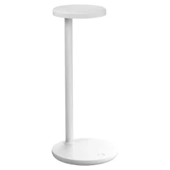 Oblique bordlampe, mat hvid